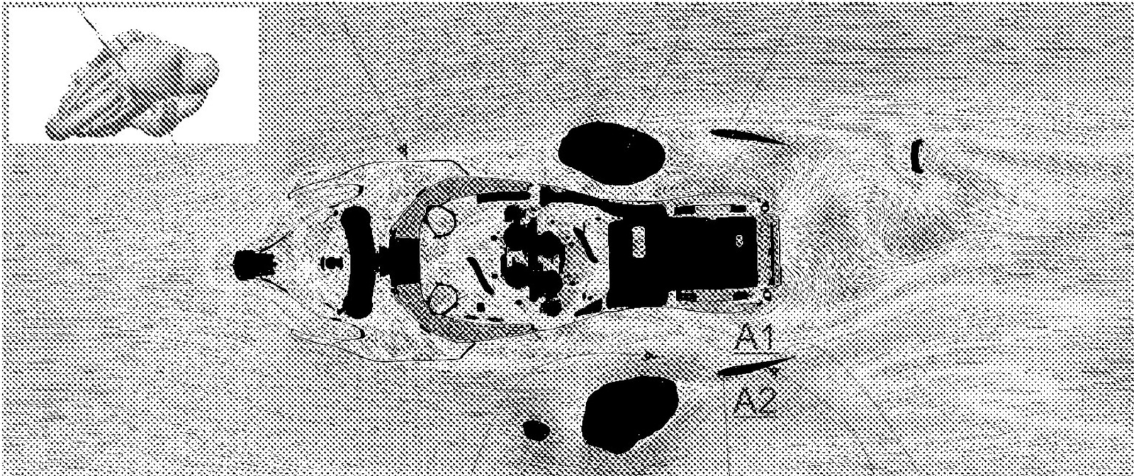 The leg wings can be see as the thin dark elements just behind the seat