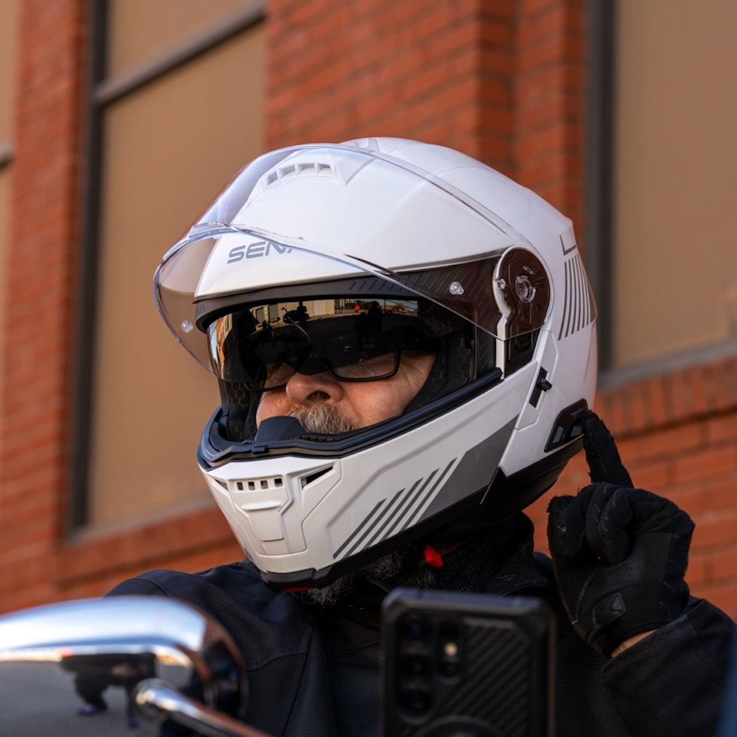 The Sena Specter Bluetooth modular helmet