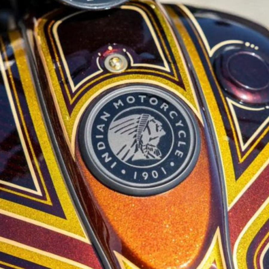 Fuel tank of an Indian motorcycle