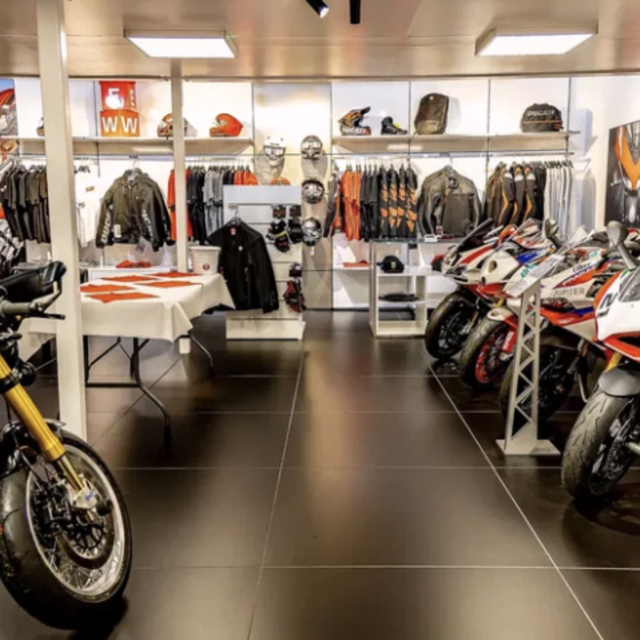 A Ducati motorcycle dealership