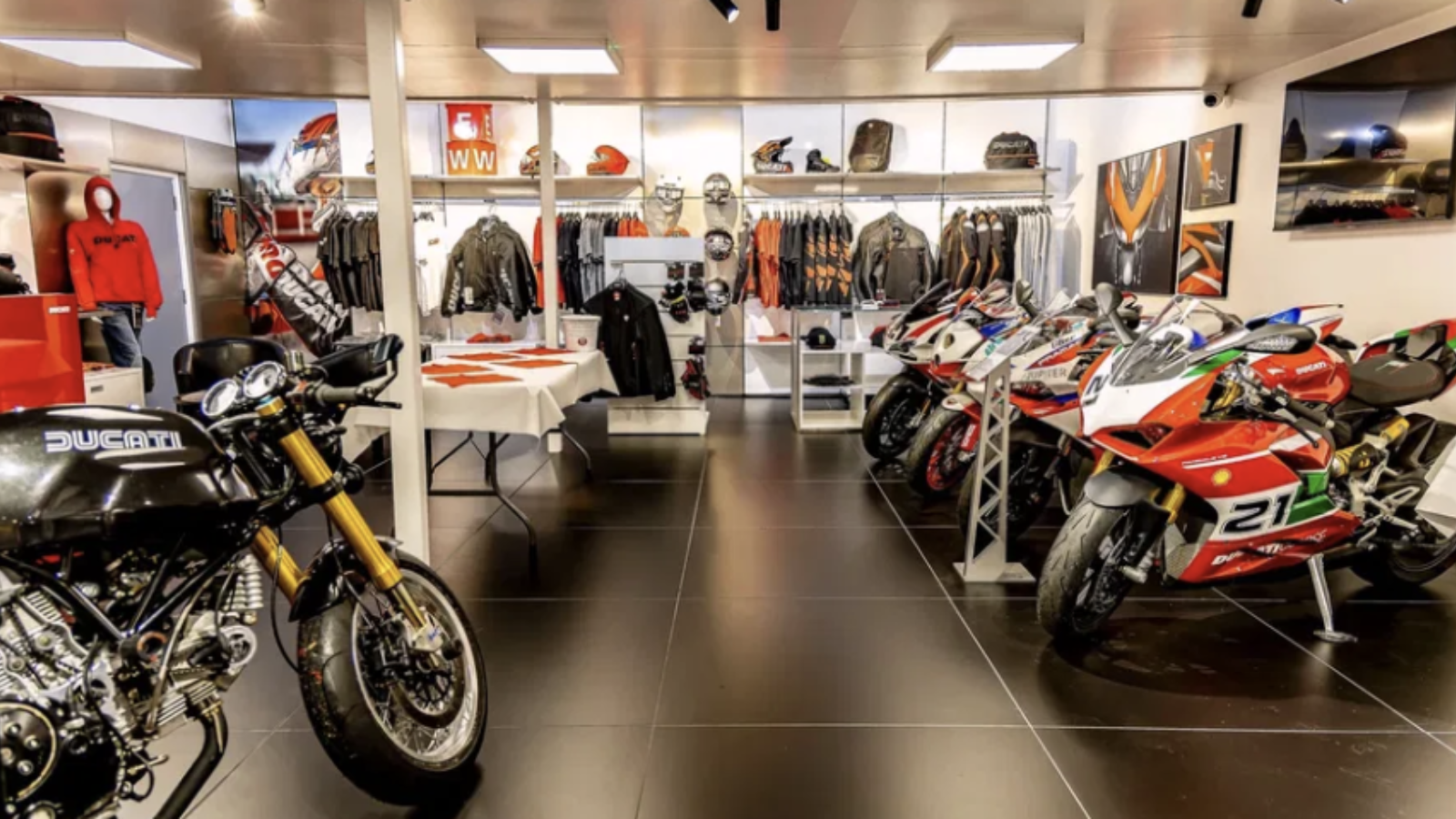 A Ducati motorcycle dealership