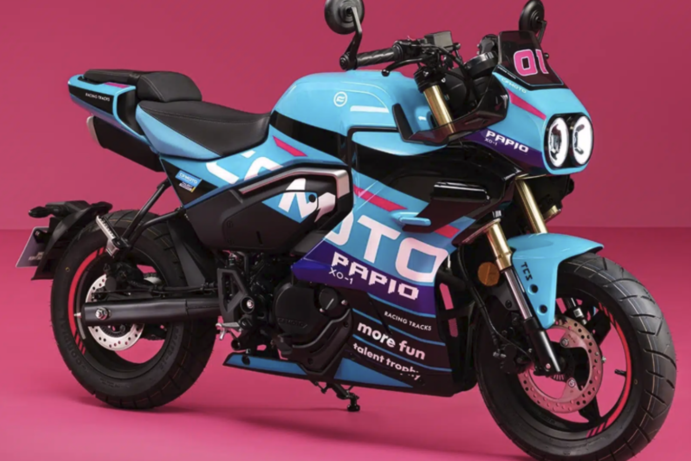 CFMoto XO Papio Racer with MotoGP colours. Photo credit - CFMoto