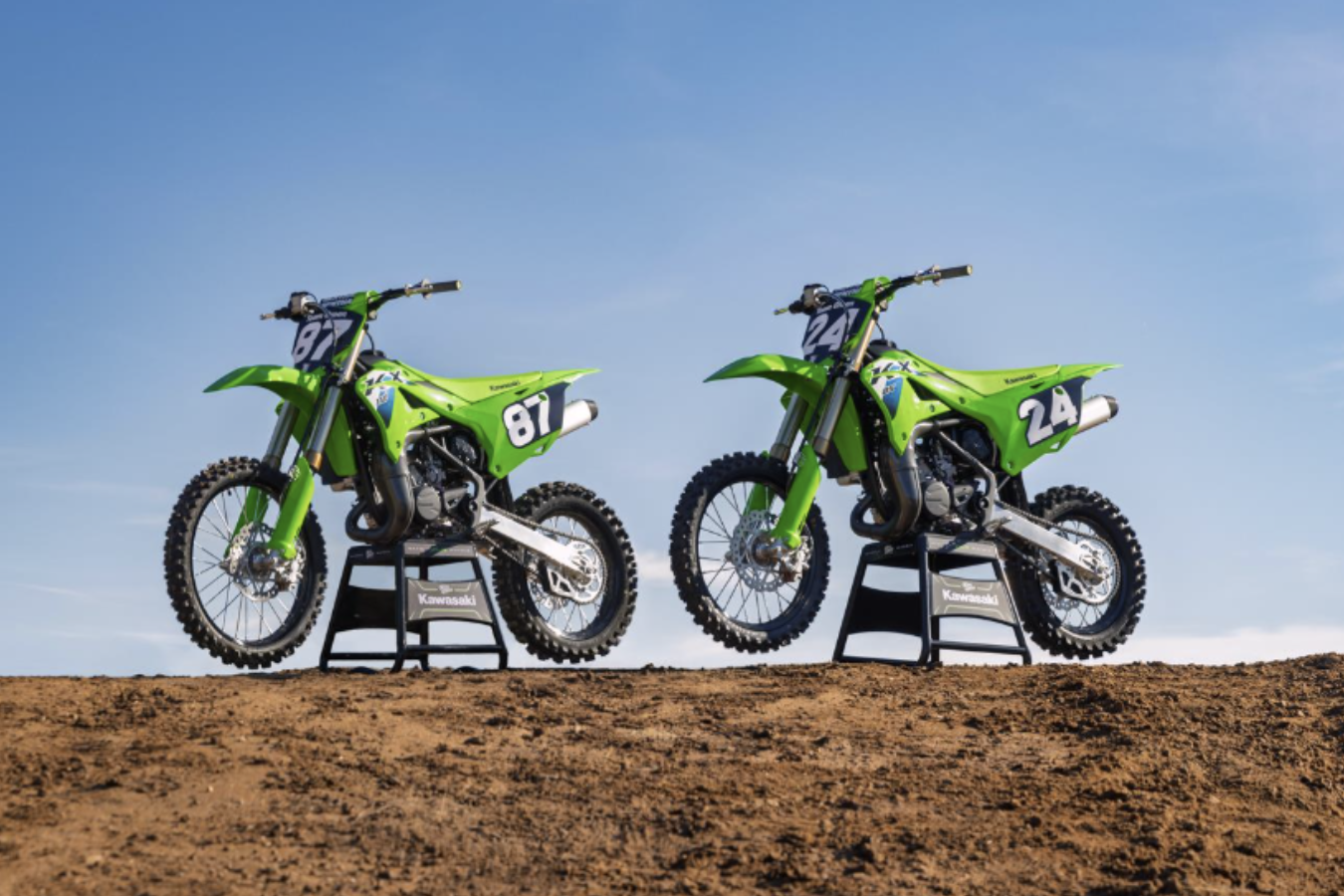 New Kawasaki KX85 motocross bikes