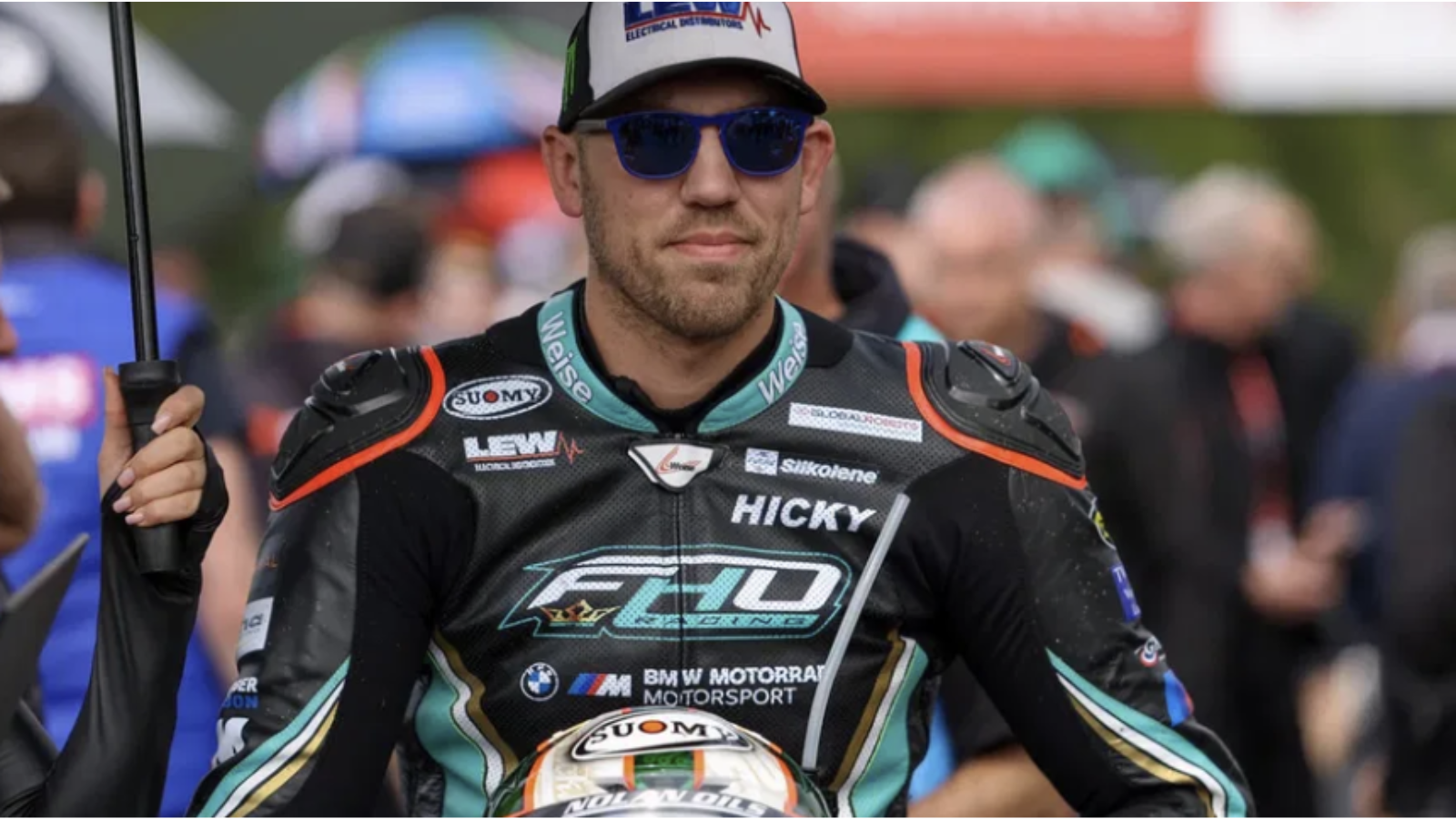 Peter Hickman before a race