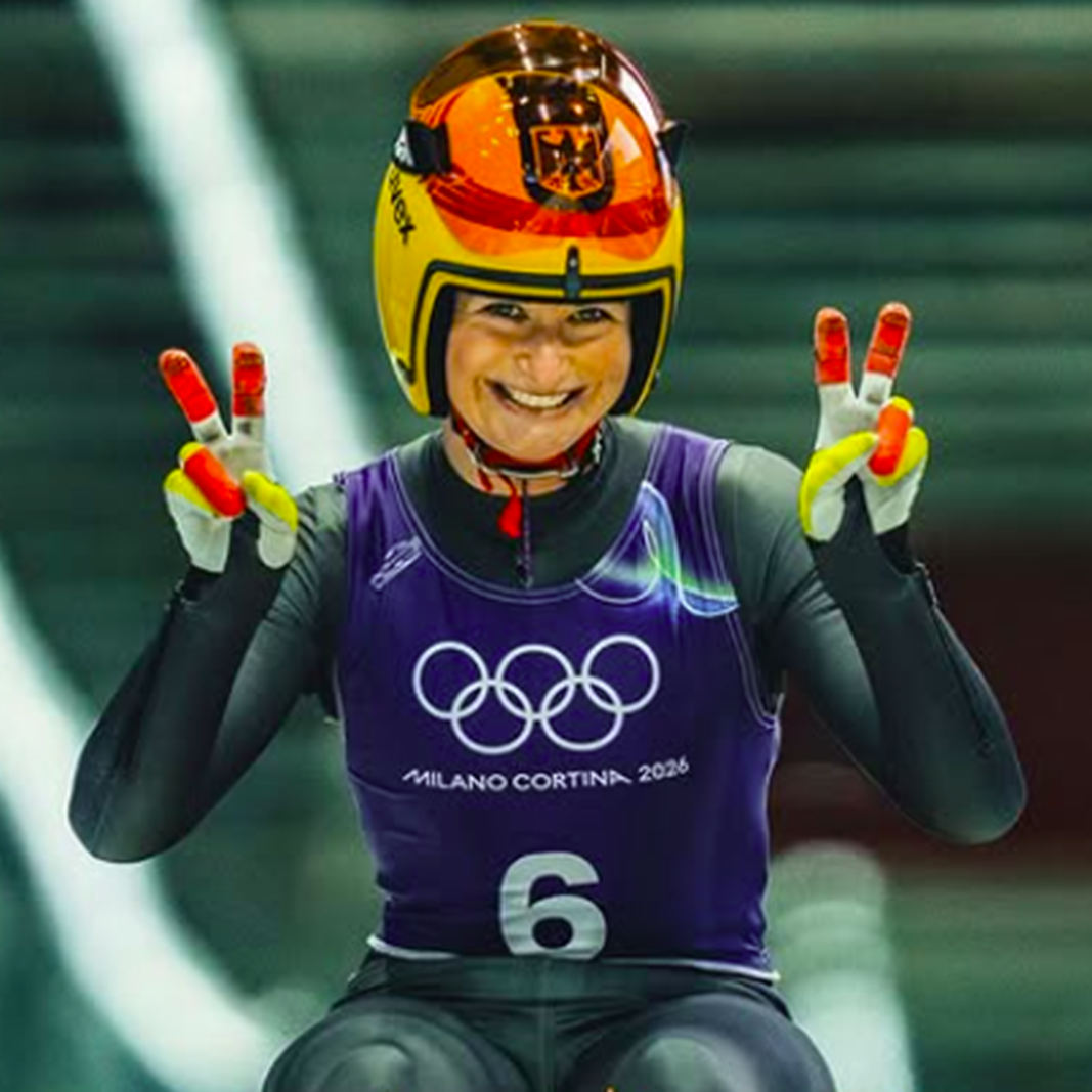 Julia Taubitz. Credit: Instagram/FIL Luge.