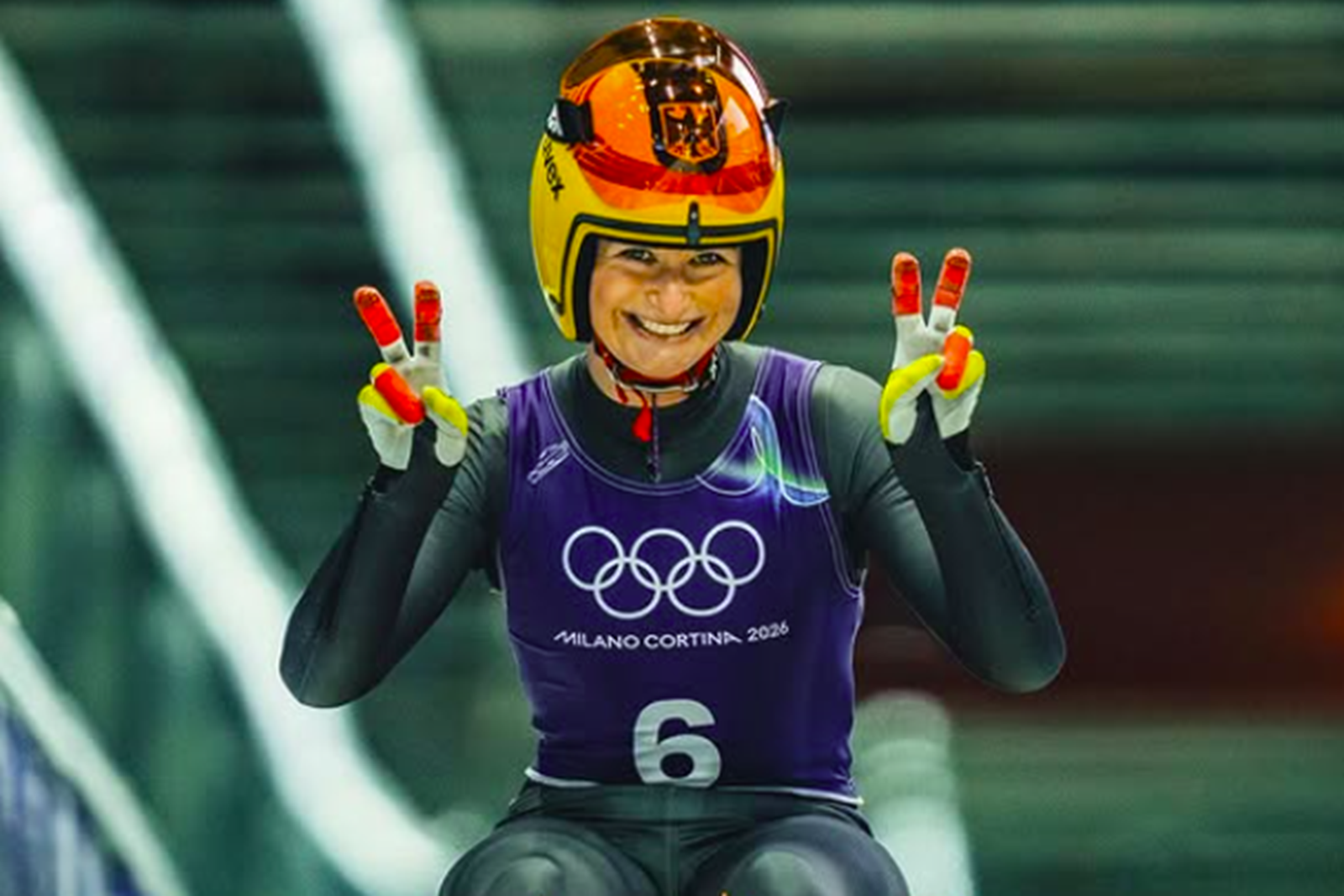 Julia Taubitz. Credit: Instagram/FIL Luge.