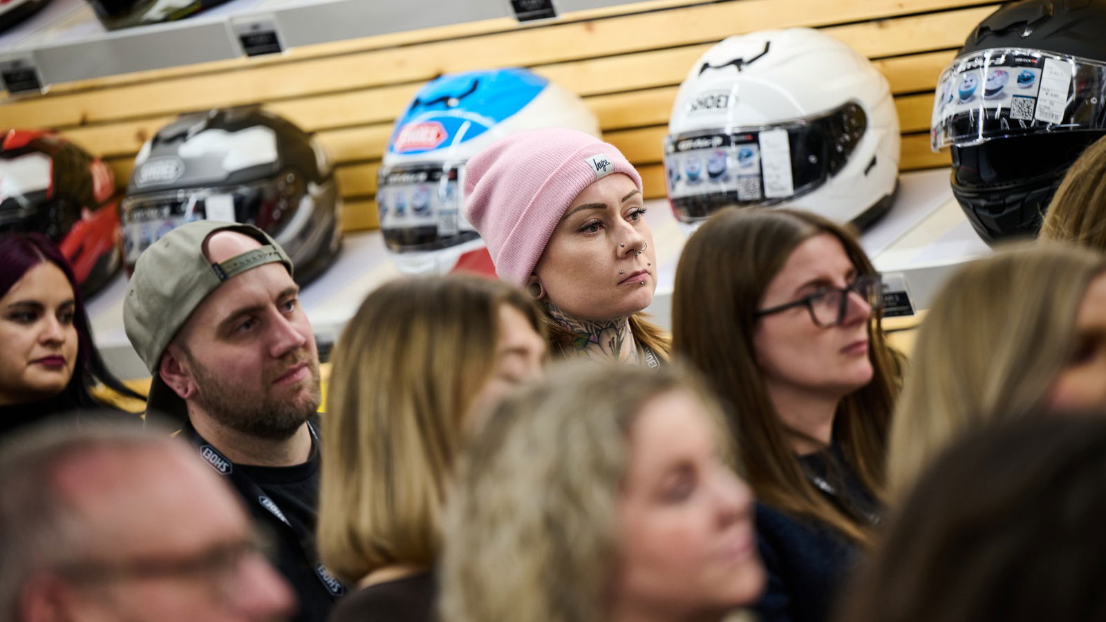 Shoei helmet gallery in Birmingham opens with star-studded event