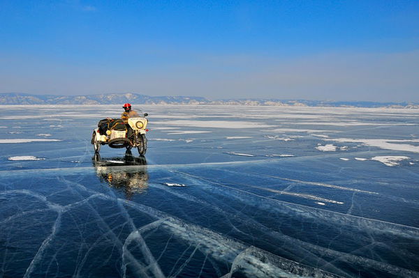 Ice Run on Lake Baikal