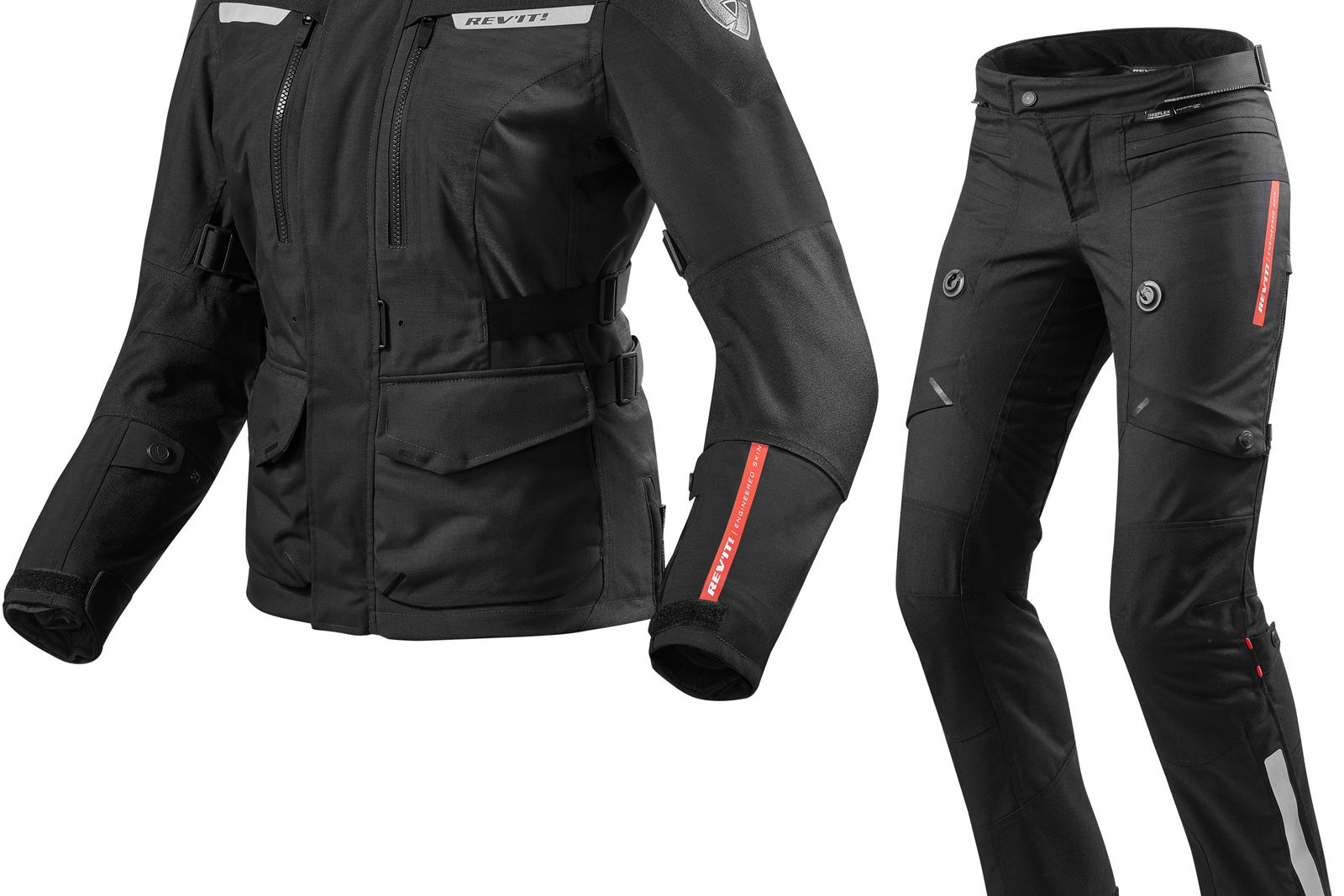 Rev It Horizon 2 Ladies Motorcycle Jacket & Trousers Black Kit