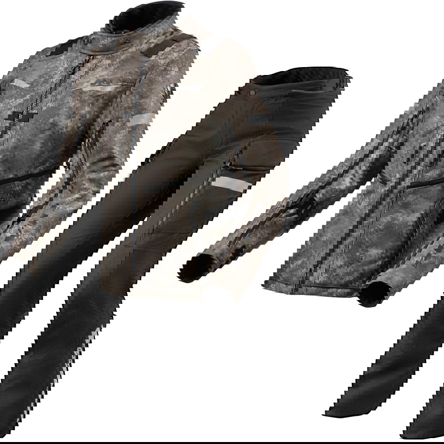 Rev It Sand 4 H2O Ladies Motorcycle Jacket & Trousers Camo Brown Black Kit