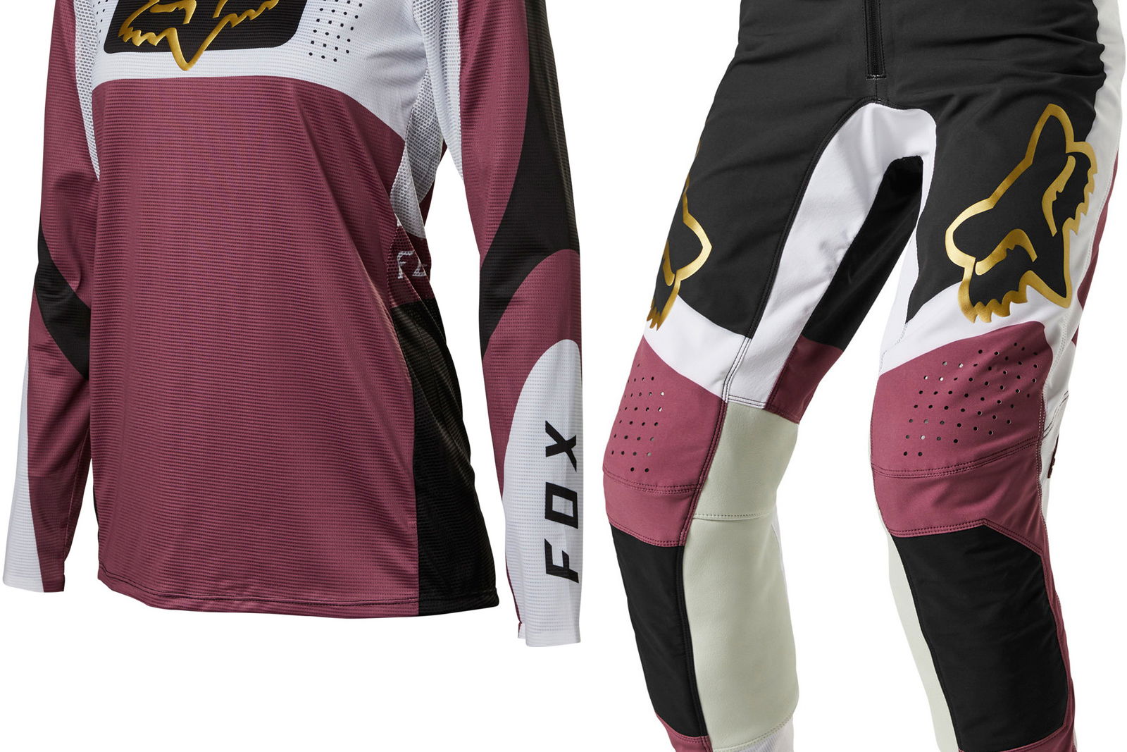 Fox Racing 2022 Ladies Flexair Mirer Motocross Jersey & Pants Purple Haze Kit