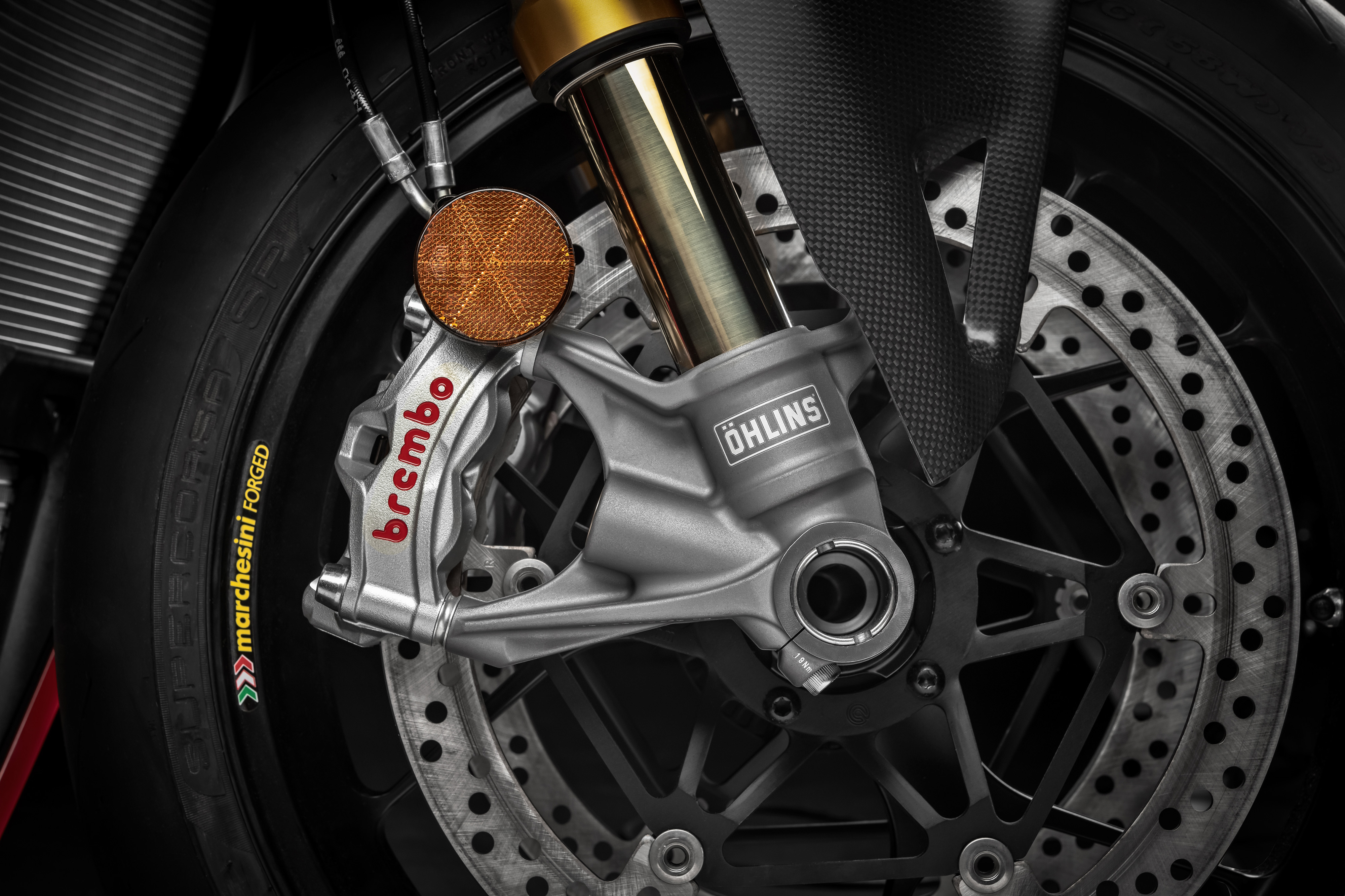 Ohlins NPX 25/30 forks on 2019 Ducati Panigale V4R