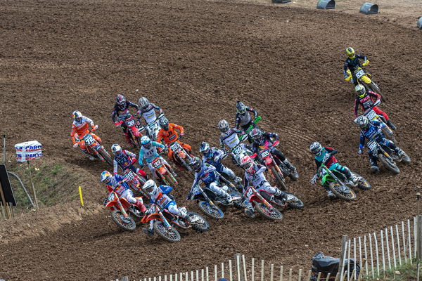 MX2 race start, 2022 MXGP of Charente Maritime. - Ray Archer/KTM Media.