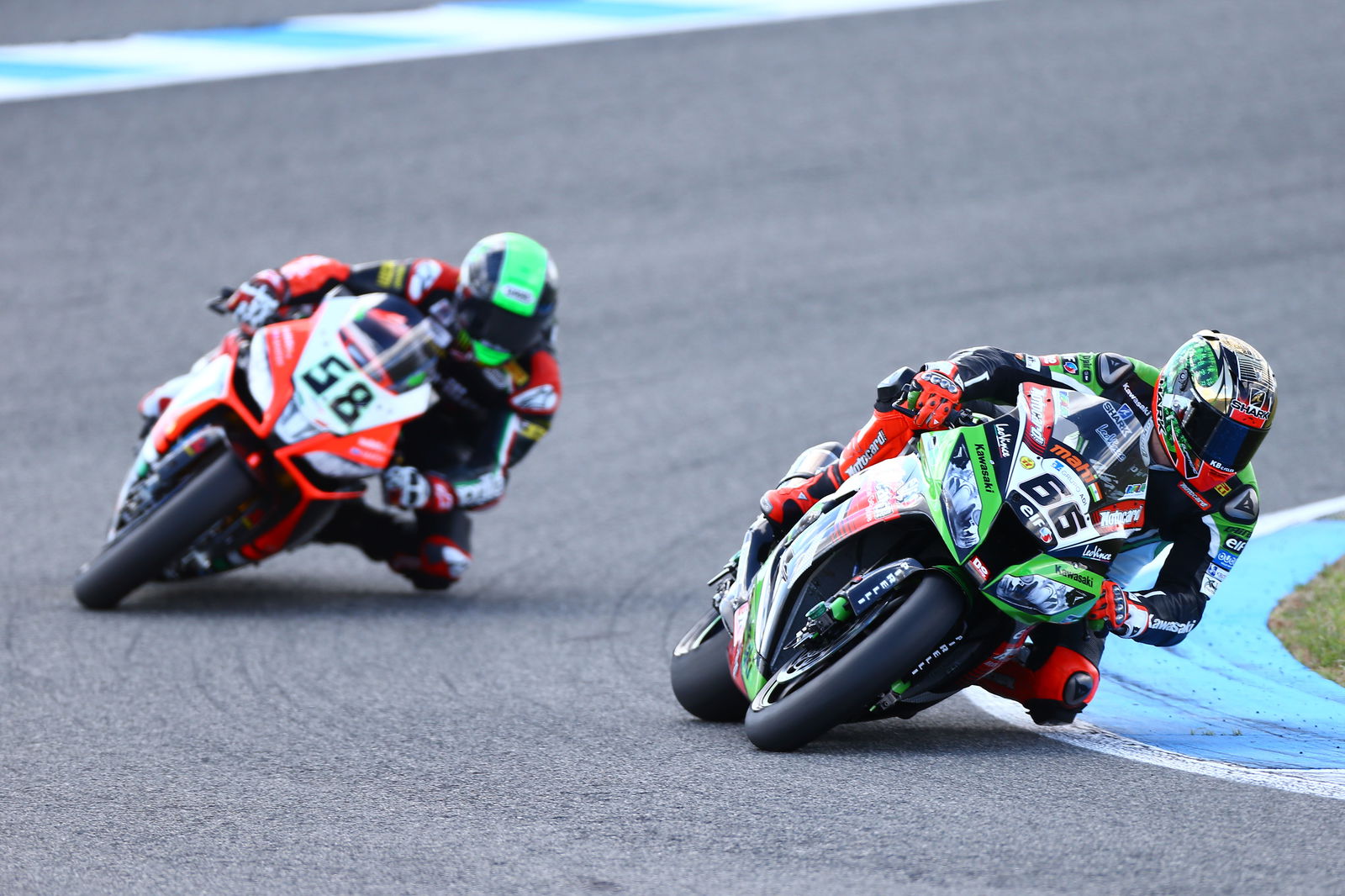 Tom Sykes and Eugene Laverty, 2013 Spanish WorldSBK. - Gold and Goose