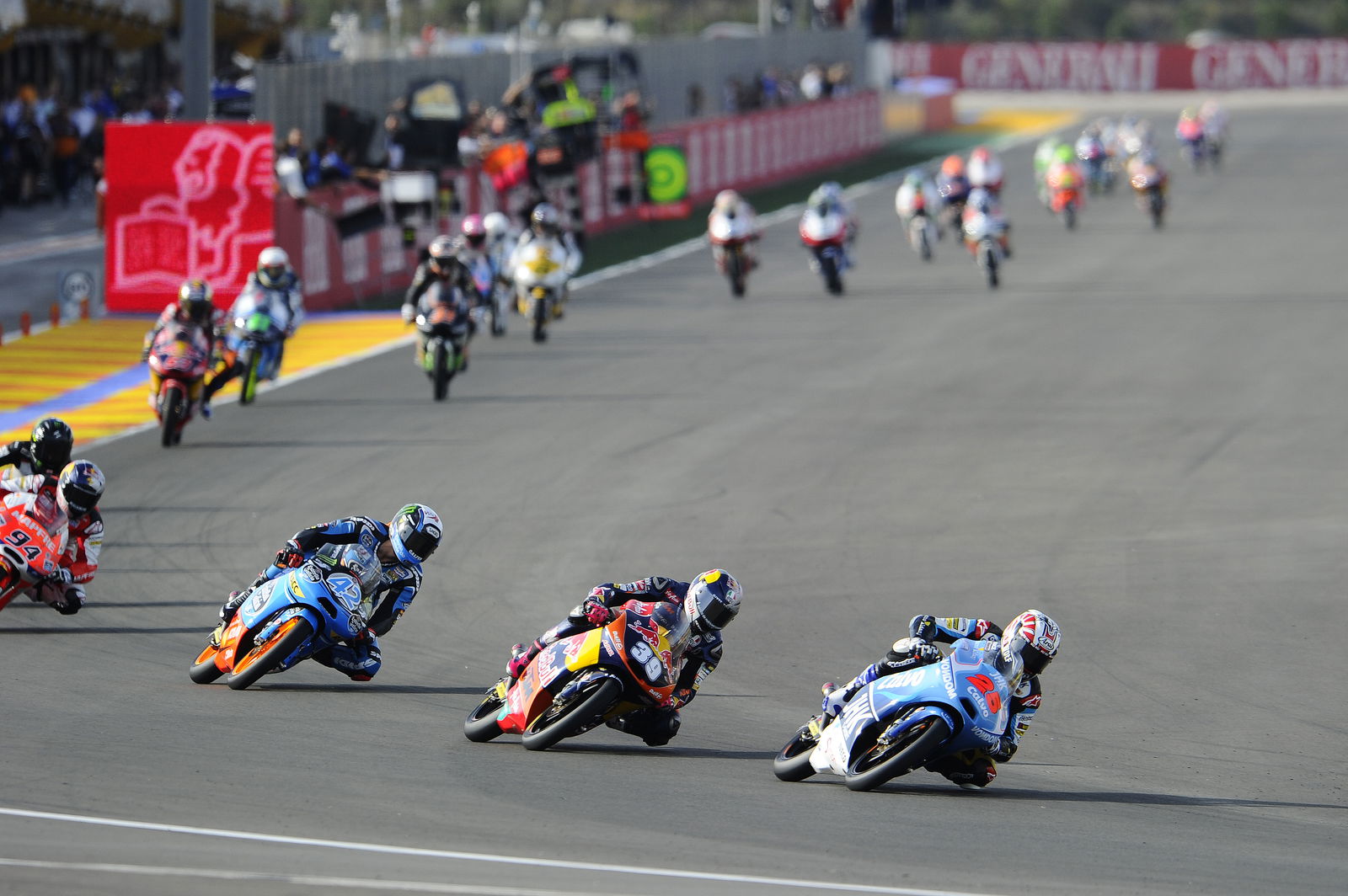Maverick Vinales, Luis Salom, Alex Rins, 2013 Valencian Grand Prix. - Gold and Goose