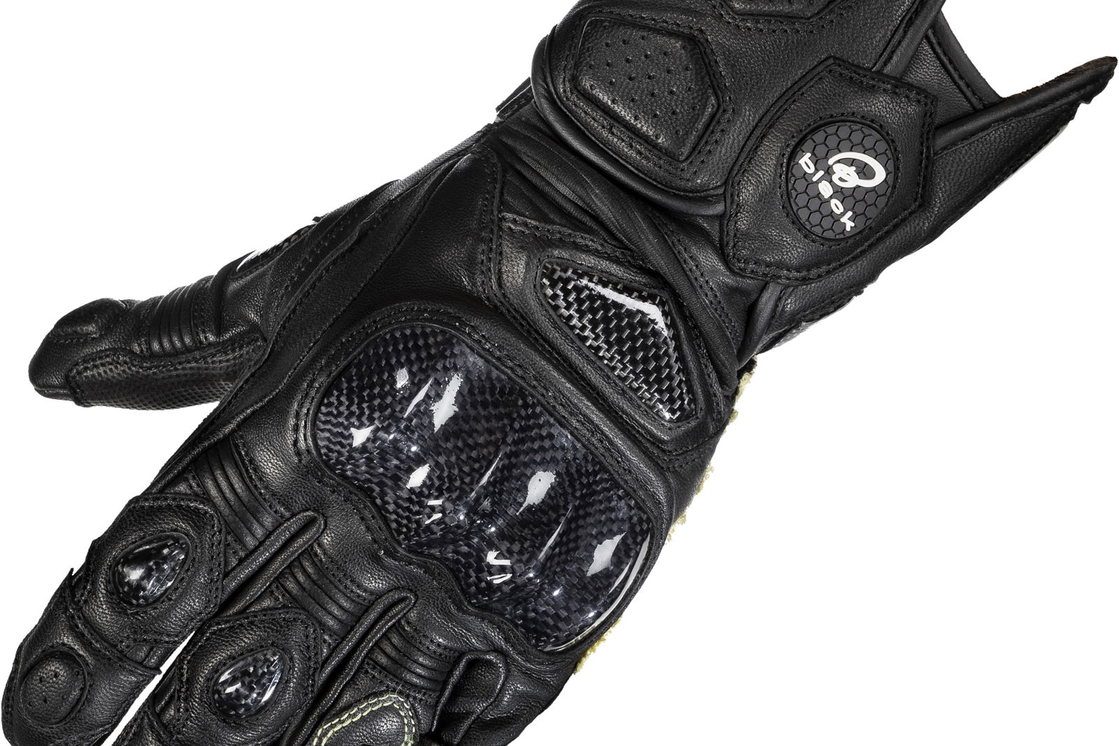 Black Rhino Leather Motorcycle Gloves