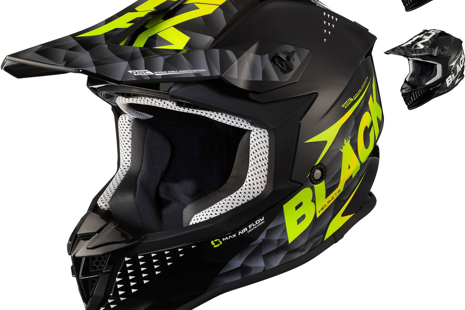 Black Gravel Track Motocross Helmet