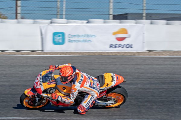 Marc Marquez testing sustainable fuels on Honda RC213V-S in Jarama. - Repsol Honda Team