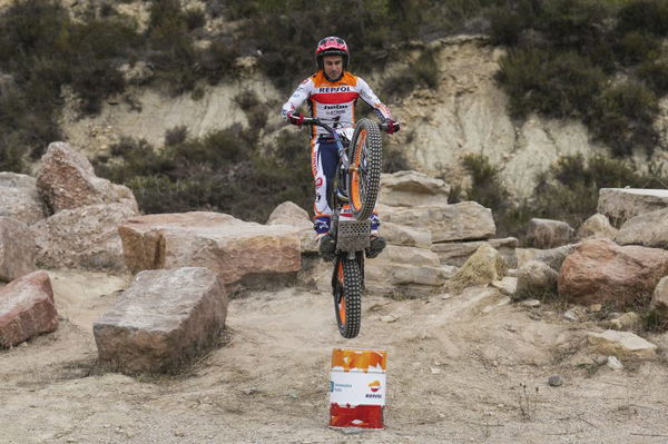 Toni Bou, Repsol Honda renewable fuels test. - Honda Racing