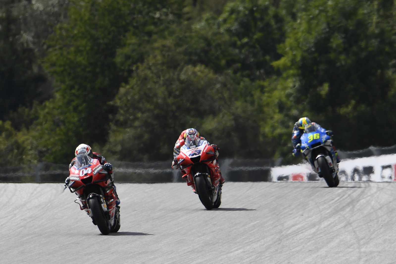 Andrea Dovizioso leads 2020 Austrian Grand Prix.