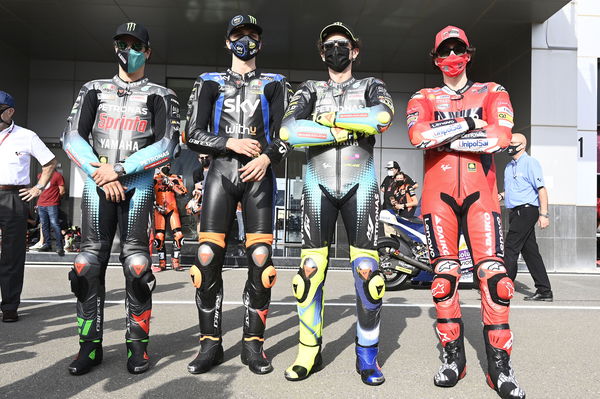 Valentino Rossi, Franco Morbidelli, Pecco Bagnaia, Luca Marini, VR46