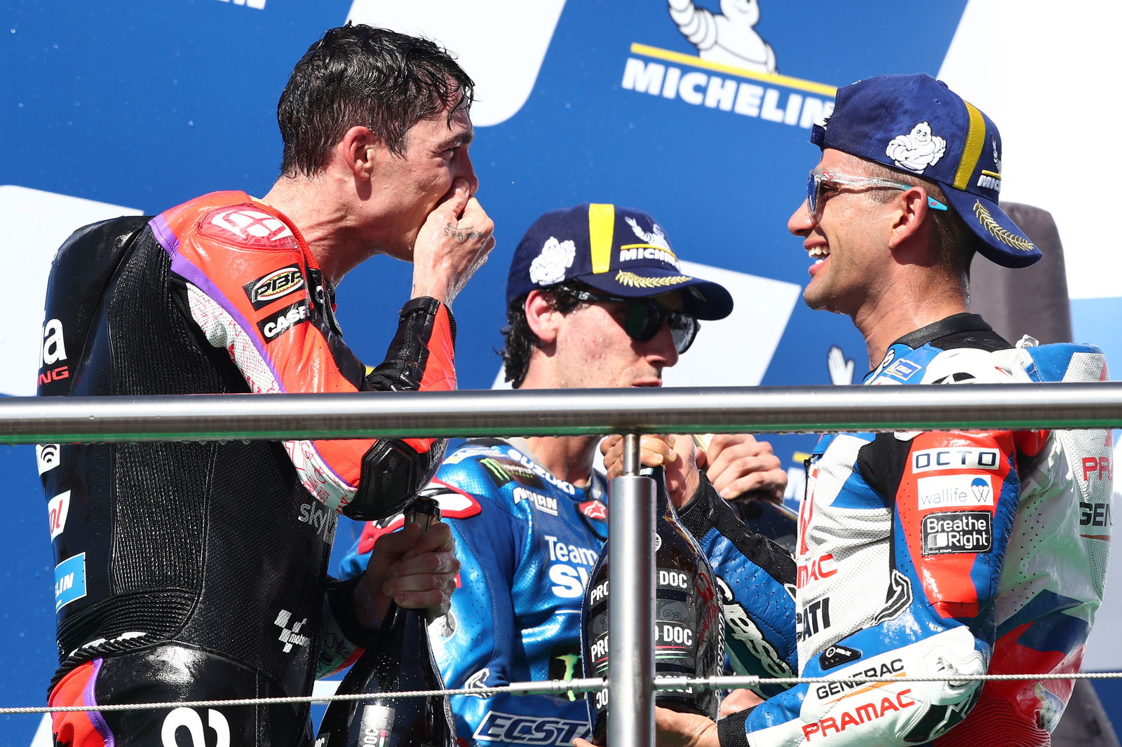 2022 Argentinian MotoGP podium.