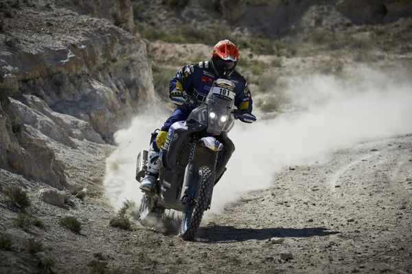 Yamaha Tenere World Raid on gravel trail