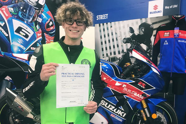 Bradley Ray with his test certificate