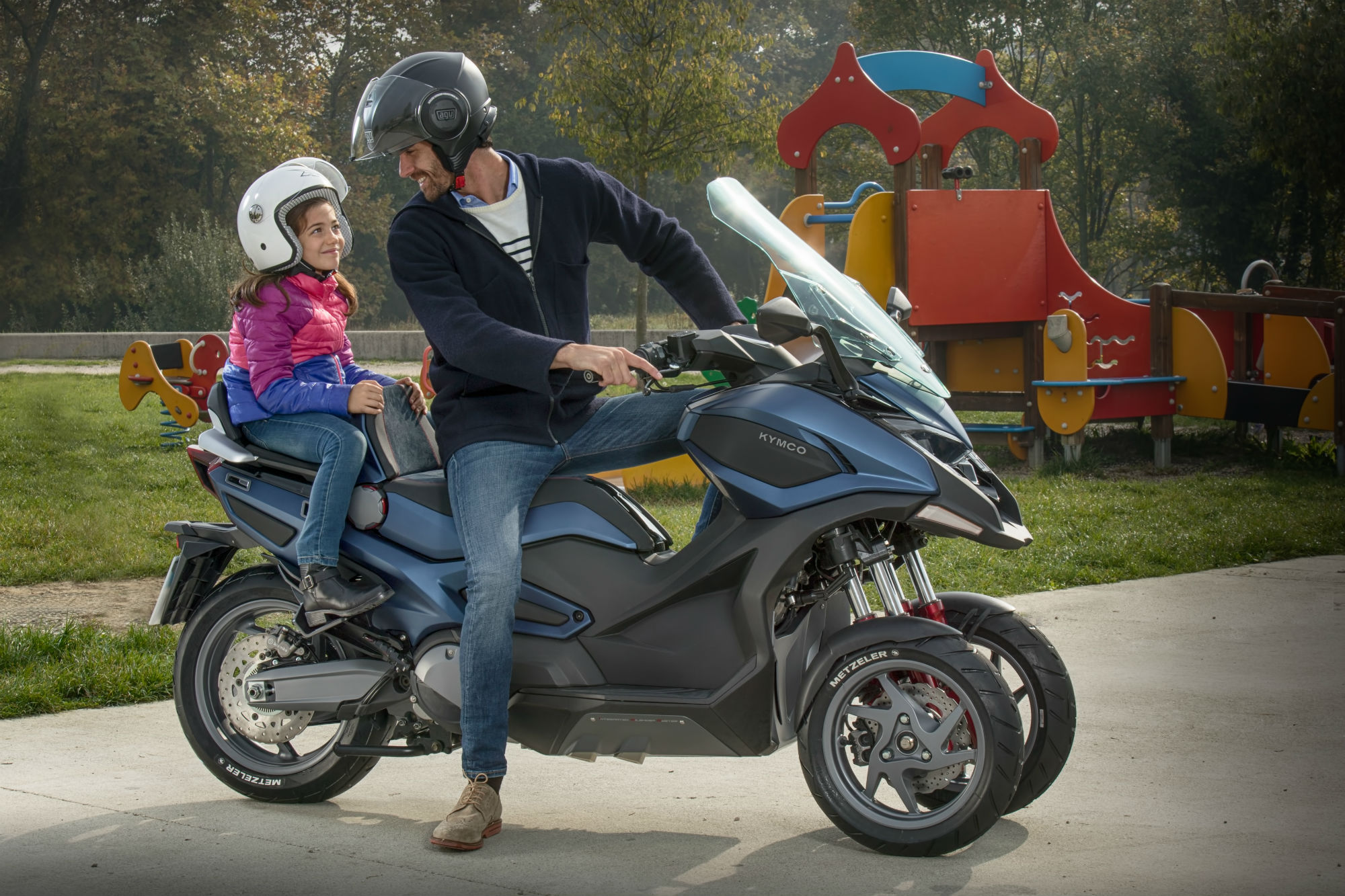 Kymco reveals two-and-three-wheel ‘Adventure’ scooter concepts at Eicma