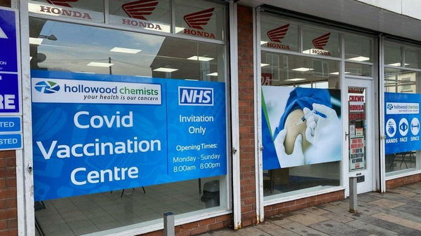 Crewe Honda Centre for NHS Vaccine - Robert Morris BBC