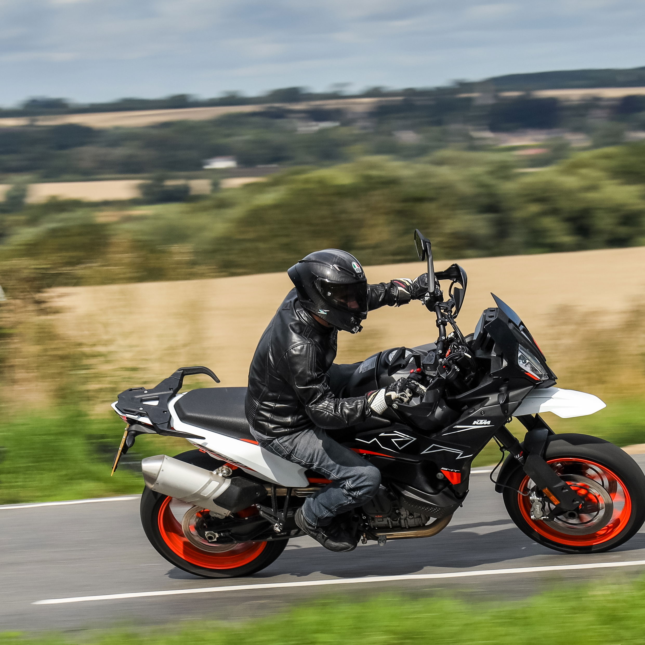 2023 890 SMT ridden on a country road