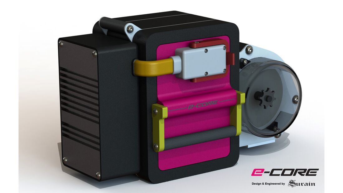E-core electric motor. - Motorrad/Benjamin Surain