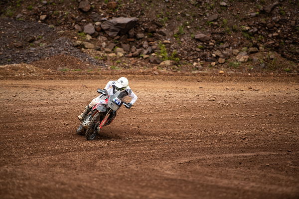 Antoine Meo on Ducati DesertX Rally, Ezerbergrodeo