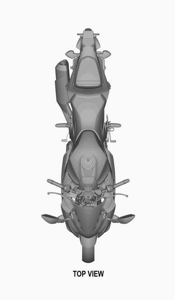 The patent images that could show Suzuki’s GSX-R250