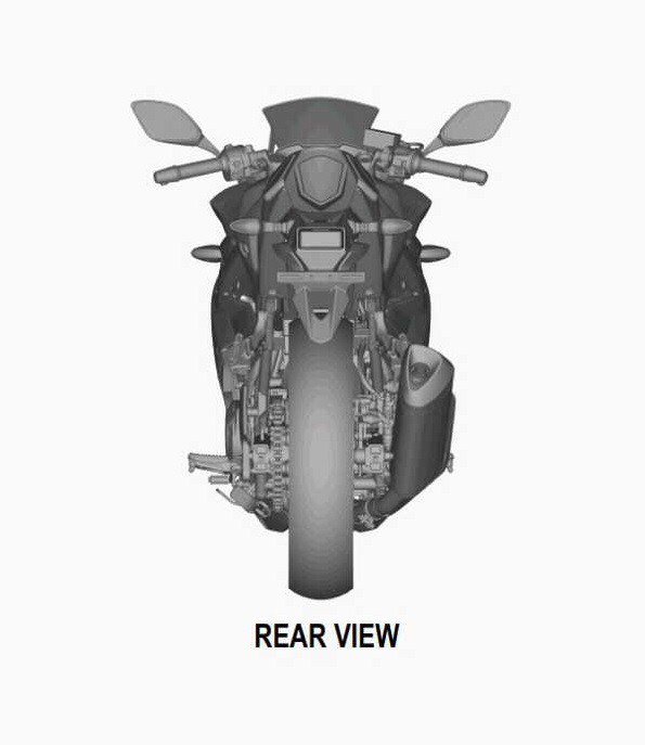 The patent images that could show Suzuki’s GSX-R250