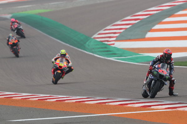 Fabio Quartararo, Joan Mir, 2023 MotoGP Indian Grand Prix. - Gold and Goose