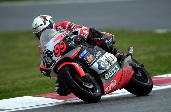 Jeremy McWilliams, 2000 500cc Catalan Grand Prix. - Gold and Goose.