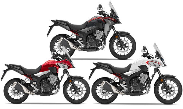 2021 Honda CB500X colours