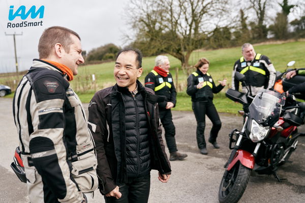 IAM Advanced Riding - Group stopped during a ride out