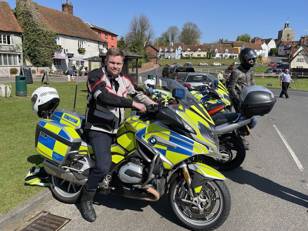 Alex on the BikeSafe course in London