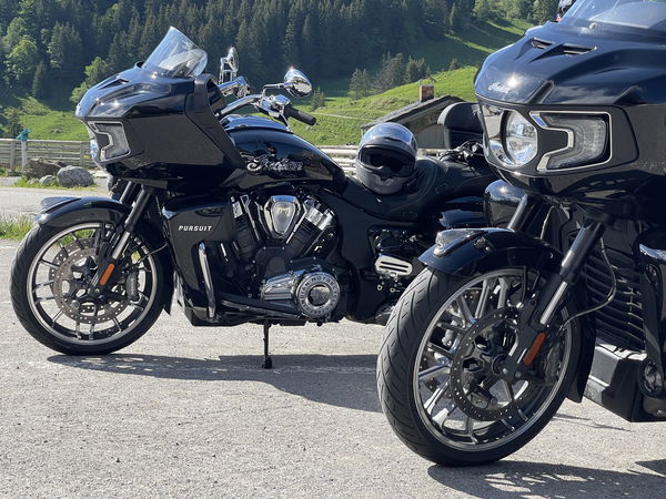 motorcycles and a helmet