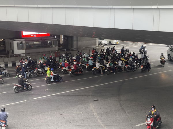 Motorcyclists in Bangkok