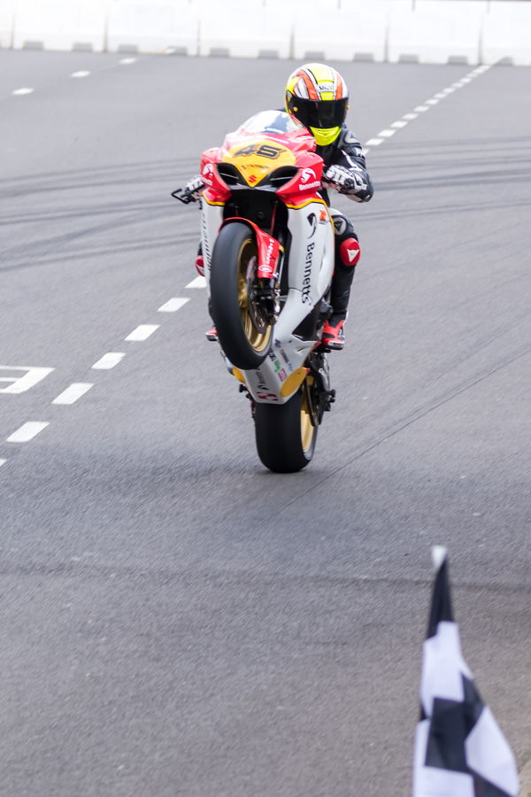 #46 Suzuki GSX-R1000R in retro GP colours at MotoFest Coventry