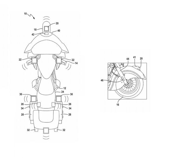 Motorcycle cornering headlights