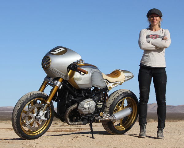 Jessi Combs and the Real Deal BMW R nineT