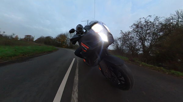 Riding KTM 1290 front