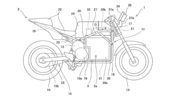 Kawasaki electric bike patents