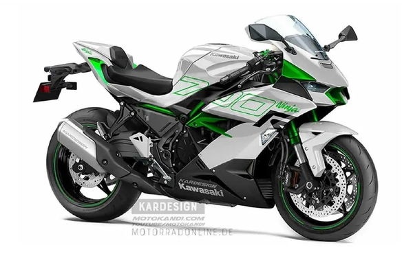 Kawasaki Ninja 700 white render