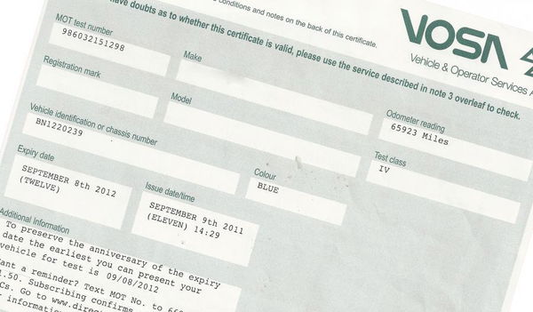 MOT testing clampdown