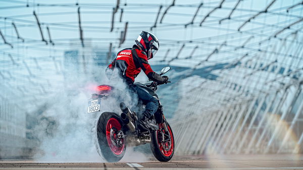 ducati monster burnout